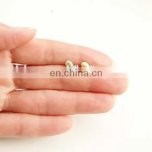 Teeny Tiny Gold Whale Earrings Smiling Whale Stud Earrings thumbnail-3