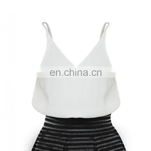 Wholesale Bulk Plain White Crop Tops thumbnail-5