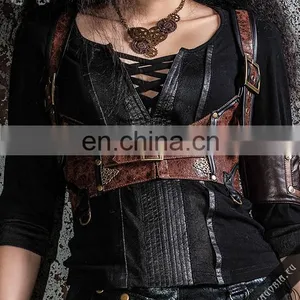 Steampunk Leather Harness-vest thumbnail-2