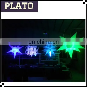 Colorful Changing Different Style Hanging Decorative Inflatable LED Star thumbnail-1