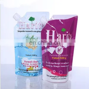 Custom Plastic Laundry Detergent Standing Up Spout Pouch thumbnail-1