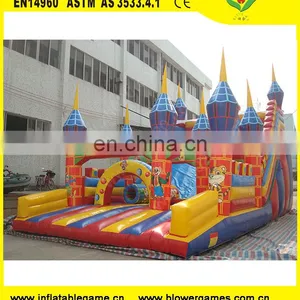Newest Funny Clown Inflatable Castle Dry Slide for Kids and Adults thumbnail-1