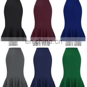 Kate Kasin Occident Women Fashion Office Lady Causal Mermaid Hips-Wrapped Pencil Skirt KK000241-1 thumbnail-6