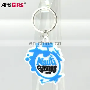 Key Chian OEM Custom Made Wholesale Promotion Cheap Pvc Rubber Plastic Keychain thumbnail-5