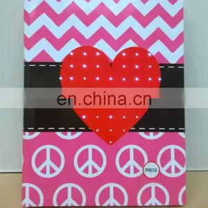 Fiber Optic Light Up Peace Heart Journal thumbnail-1