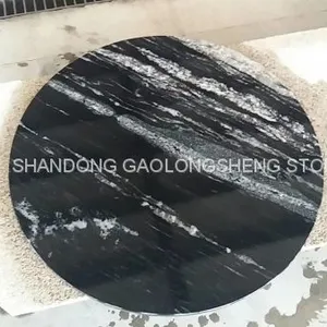 Black Landscape Granite,Royal Ballet,Negro Santiago Granite,black Waves Granite,black Granite Wall Pavings thumbnail-2