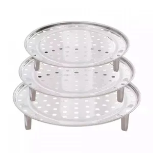 1 Pcs Multifunction Durable Steamer Rack Stainless Steel Pot Steaming Tray Stand Steamer Shelf Cookware Kitchen Accessories thumbnail-1