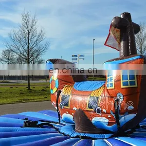 Pirate Ship Theme Interactive Inflatable Adult Pull Riding Games For Events thumbnail-5