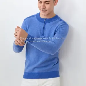 Best Selling High Quality Knit Half Zip Sweater Casual Sweatshirt for Men thumbnail-1