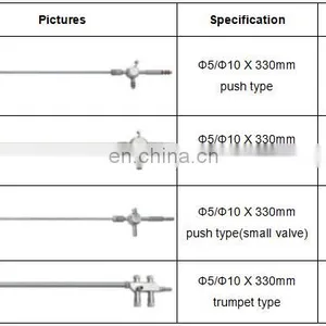 Suction Irrigation With Push Type Laparoscopic Instruments Suction Irrigation Pump With Diam 5mm 10mm thumbnail-6