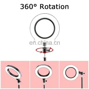 10 Pulgadas 26 cm Tiktok YouTube Videos Para Grabar Maquillaje Aro de Luz Led Con Tripod thumbnail-4