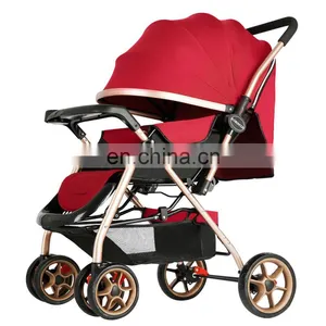 Adjustable Large Awning Baby Cart/ Baby Buggy With Dinner Plate thumbnail-1