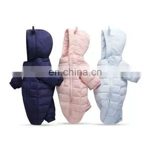 Newborn Infant Baby Boy Girl Winter Set Clothes Romper thumbnail-1
