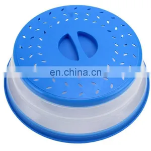High Quality Collapsible Plate Plastic Microwave Food Dish Cover thumbnail-1