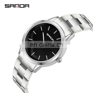 SANDA P1051 Private Label Ladies Quartz Wristwatch Custom Logo Simple Stylish Waterproof Oem Luxury Watches Women thumbnail-3