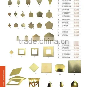 Brass Metal Sheet Charms thumbnail-1