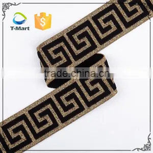 High Quality Spandex Decorative Color Textile Jacquard Fabric Elastic Band thumbnail-1