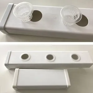 White Transparent Rectangular Tube PVC Plastic Square Pipe thumbnail-3