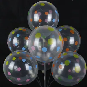 12 18 36 Inch Helium Printed Ballon Globos Custom Made Round Happy Birthday Number Printing Latex Clear Transparent Balloons thumbnail-3