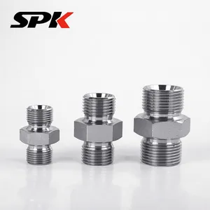 British Standard Flared Recessed Straight Transition Fitting, High-Pressure Oil Tube Adapter, C-Type/D-Type/H-Type Ferrule-Type Tube Fitting thumbnail-1