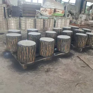 River Channel Cement Tree Stump Stones, Round Cement Tree Stumps, Special Cement Tree Stump Stones, Hengyusen thumbnail-1