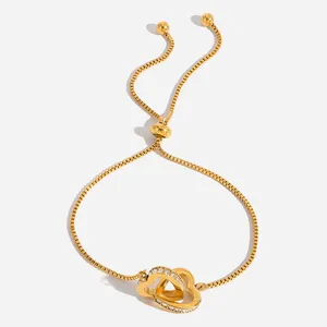 316L Surgical Steel Bracelet With 18K Gold PVD & Titanium Nitride Barrier thumbnail-3