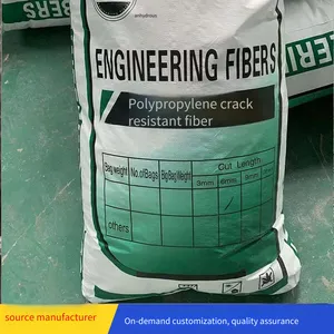 Polypropylene Fibers, Natural Color, Complete Specifications, Fine, Length 3 - 20mm, Crack-resistant, Xindebest thumbnail-5