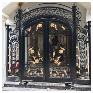 Home Garden Driveway Gates Wrought Iron Gate Aluminum Gate Design China thumbnail-2