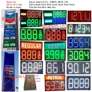 High Visibility 7 Segment Displays Fuel Price Signs thumbnail-2