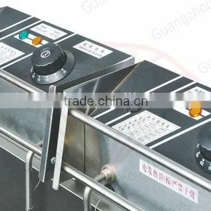 China Factory Freestanding Single Tank Double Basket Electrical Deep Fryer thumbnail-2