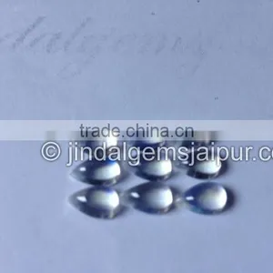 Wholesale AAA Quality Loose Gemstone Rainbow Moonstone Smooth Pear Cabochon thumbnail-4
