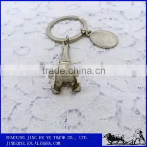 Custom Made Eiffel Tower Zinc Alloy Keychain thumbnail-4