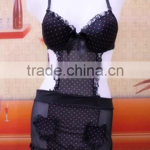 Extreme Hot Sexy Lingerie , Stiff Mesh Fabric Ladies Sleepwear,baby Doll Fashion Lace Open Transparent thumbnail-1