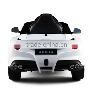 Battery Opreated PP Plastic Type Ferrari F12 Licensed Ride on Car for Kids thumbnail-3