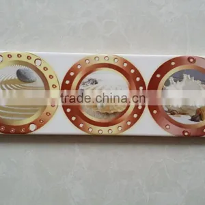 3D Digital Inkjet Decorative Ceramic Border Line Tile thumbnail-1