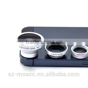 Hot Selling Magnetic 3 in 1 Lens Kit 0.67x Wide Angle Macro Fisheye Lens for Iphone & Samsung All External Mobile Phone Camera thumbnail-1