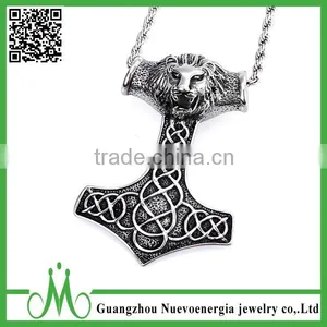 Best Selling Product Stainless Steel Lion Head Pendants Punk Animal Pendant Designs Supplier's Choice thumbnail-1