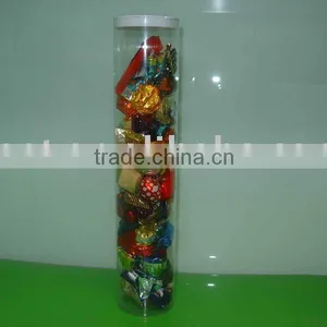 Clear Pvc Square Tube With Sealed Bottom and Hanger Caps thumbnail-1