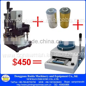 MD-11 PVC Card Embossing Machine and MD-12 Hot Foil Stamping Machine thumbnail-1