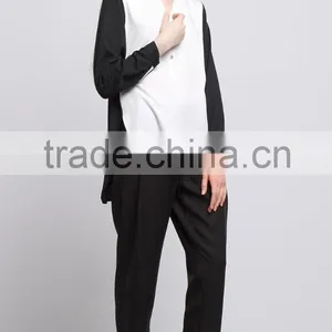 Black and White Woman Winter Blouse thumbnail-2