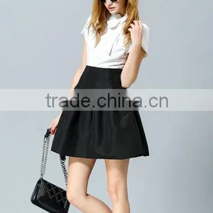 2015 Hot Selling New Design Black and White Dress thumbnail-4