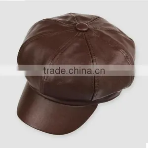 2016 Girls Multi-panel PU Baseball Cap,leather Cap thumbnail-1