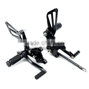 ARS-K1 Top Quality CNC Alloy Aluminium Adjustable Motorcycle Foot Rests for Suzuki GSX-R750/600 thumbnail-6