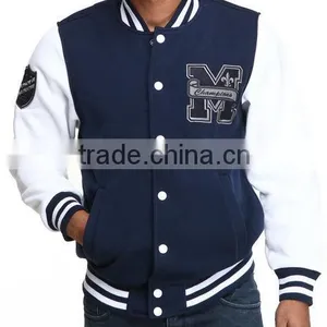 Varsity Baseball Cotton Jacket,custom Varsity Bomber Jacket,bomber Cotton Material Varsity Jacket thumbnail-1