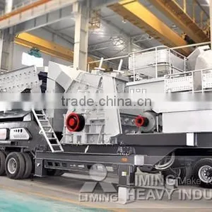 LIMING Small Scale Tire & Crawler Type Ore Mobile Jaw Crusher Quarry Machine thumbnail-3