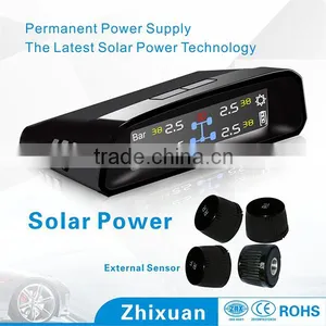 Solar Power Car Tyre Tpms With External Cap Sensor Tire Pressure Gauge thumbnail-2