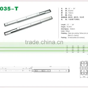 Double Rail Full Extension Ball Bearing Drawer Slide 1035-T thumbnail-2
