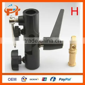 Flash Hot Shoe Adapter Umbrella Holder Swivel Light Stand Bracket H Type thumbnail-1