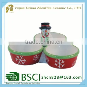 Ceramic Small Christmas Independent Candy Plate thumbnail-5
