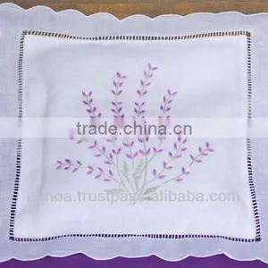 100% Cotton Hand Embroidery Lavender Bag thumbnail-1